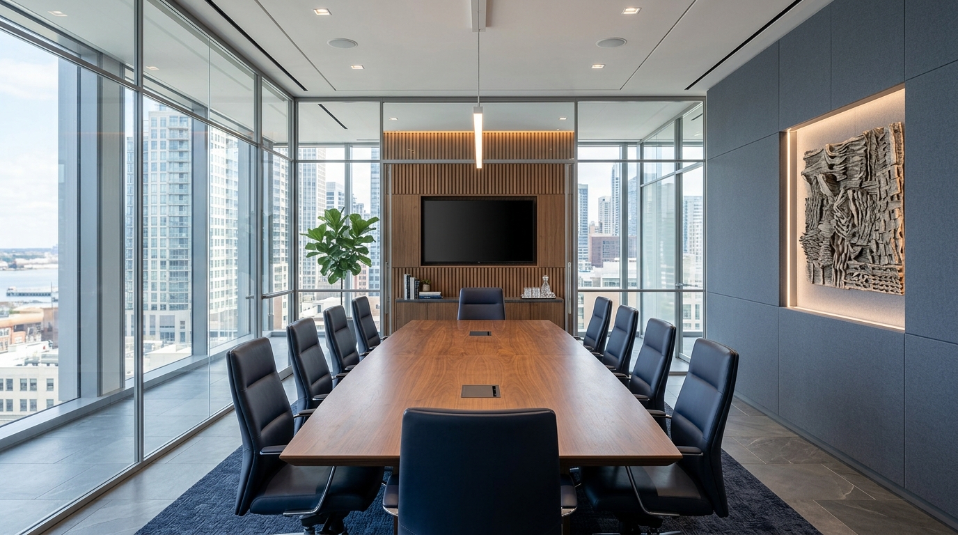Waxbill Shayna Inc modern corporate headquarters and executive conference room setting